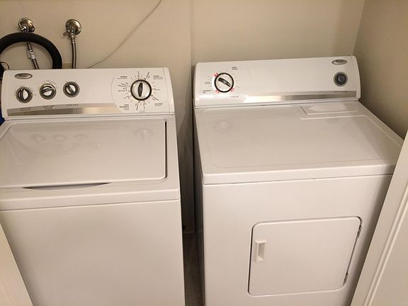 Washer and dryer in unit