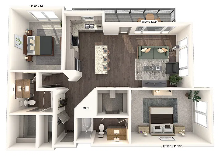 Floor plan B2-1183-G