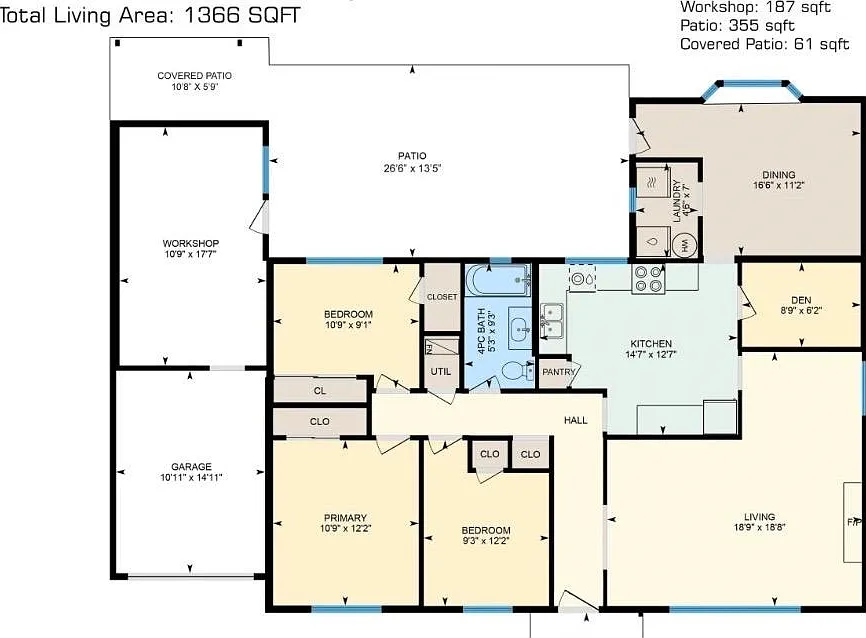 3 bed, 1366 sqft, $3,000 — Photo 2