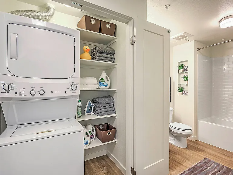 In-unit washer and dryer in Tempo at Riverpark