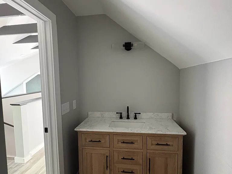 Master bathroom, large vanity (mirror on order!)