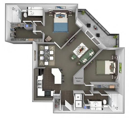 Floor plan B3 (Intersection)