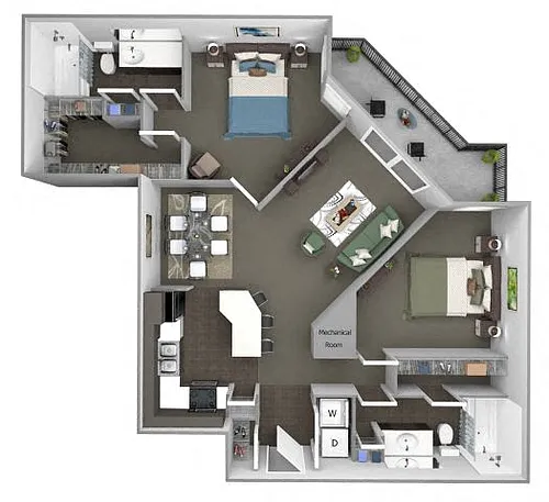 Floor plan B3 (Intersection)