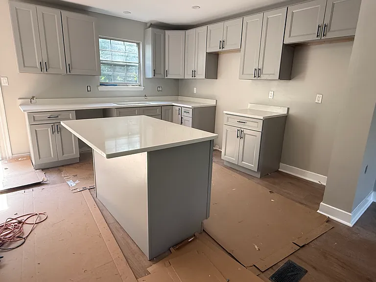 Brand new cabinets and quartz
