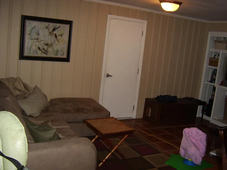 Family room adjacent to the dining room.