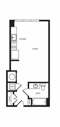 Floor plan Studio-S03 Modern