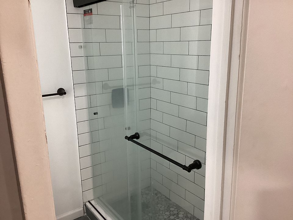 Renovated shower top to bottom