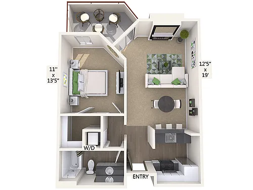 Floor plan B1-BA-690-1