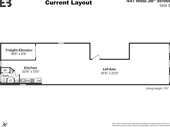 3rd image of 447 W 36th St Fl 3