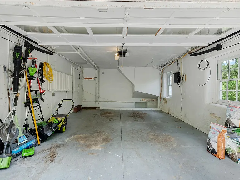 One car garage with charging station