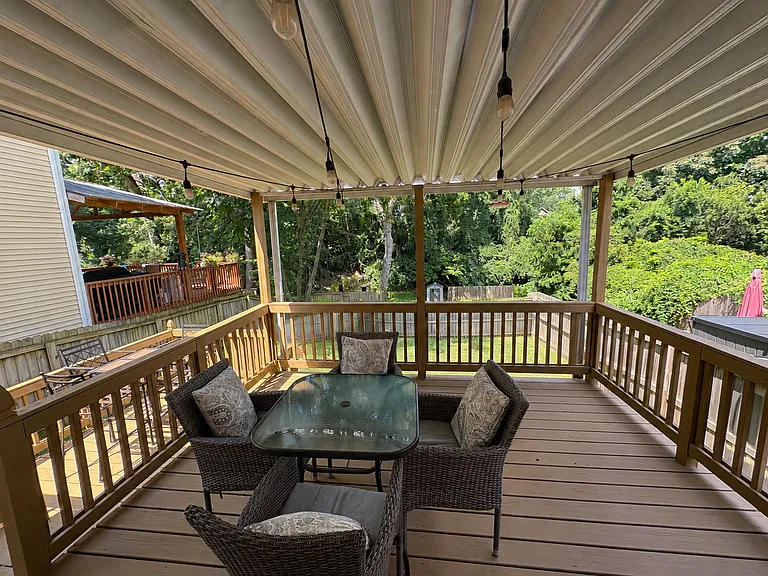 Covered multi-level deck