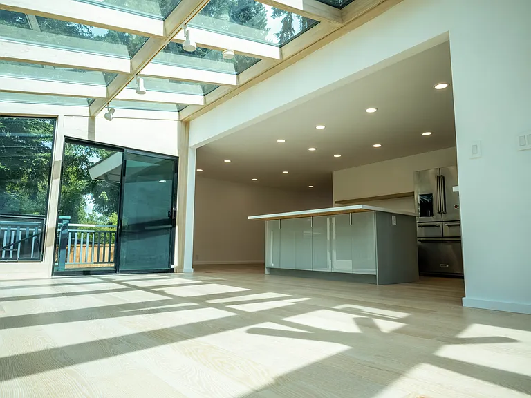 Dinning Room with huge skylight above