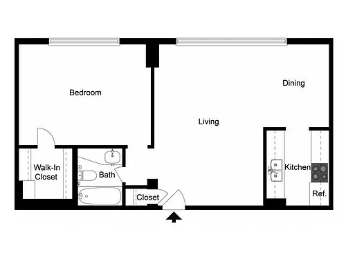 Floor plan 1 Bedroom