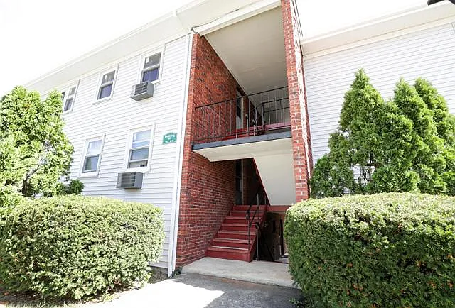 Interior and exterior stairs for one bedroom units