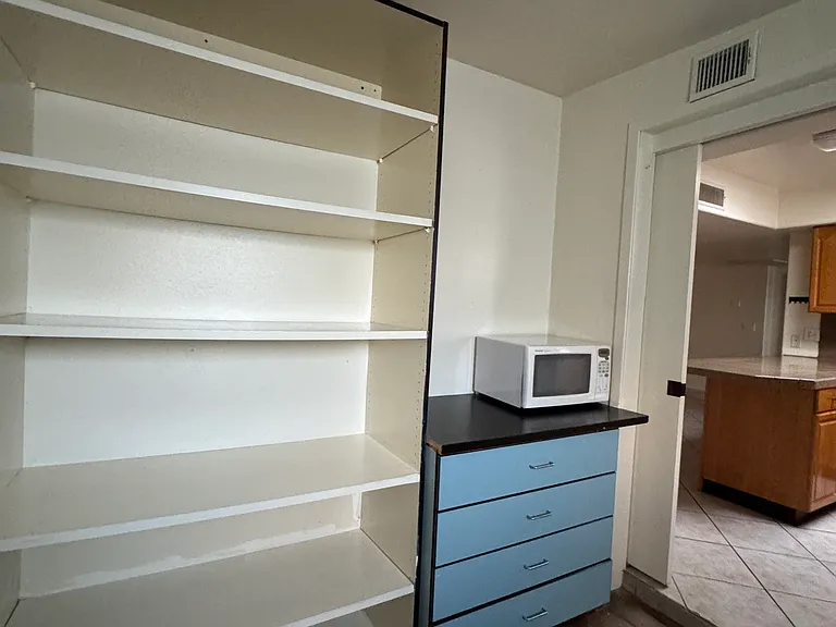 laundry and storage room