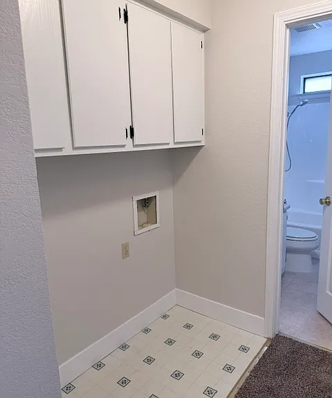 laundry area upstairs