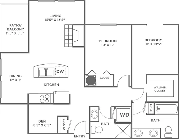 Orcas w/ Den floor plan Orcas w/ Den floor plan