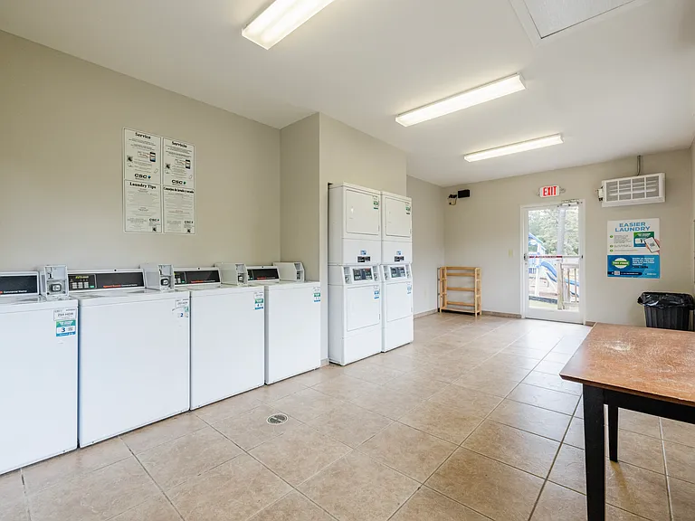 Laundry Room at Villas at North Point and South Point Apartments