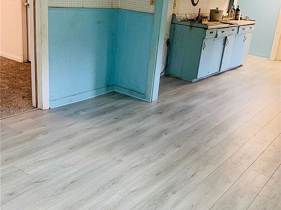 New floors in kitchen.  