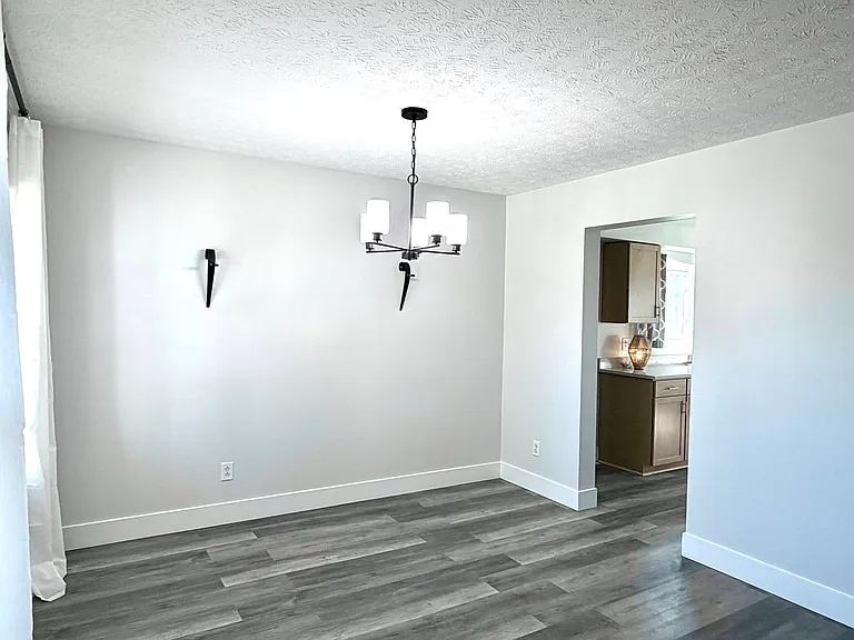 Formal dining room just off the kitchen