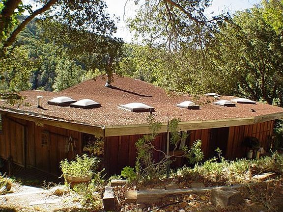 picture of home from hill above