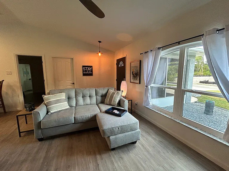 Family room with a view