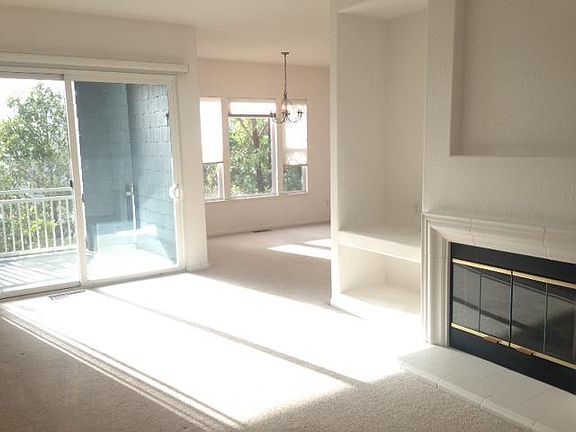 Living room, deck, dining room