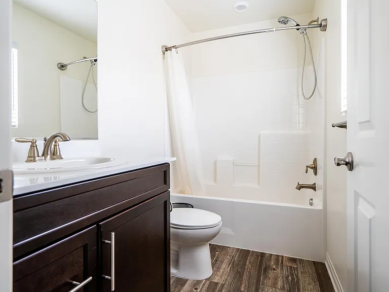 Guest bedroom bathroom on upper/third floor