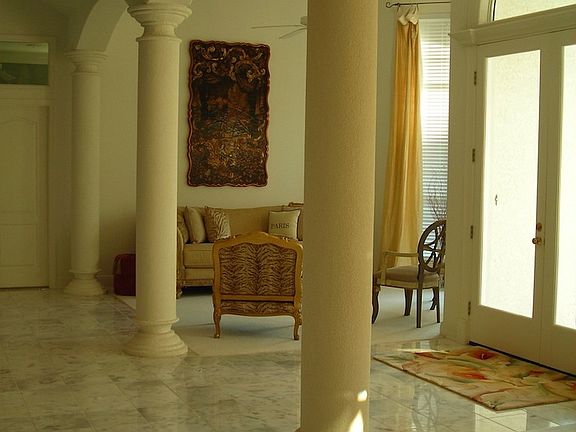 Entry, viewing Living Room.