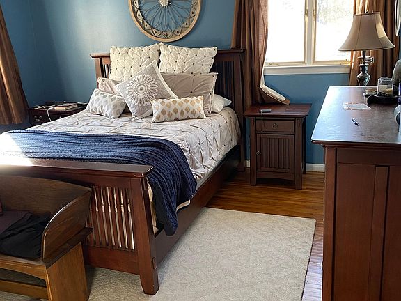 Bedroom 1, large enough for king bed