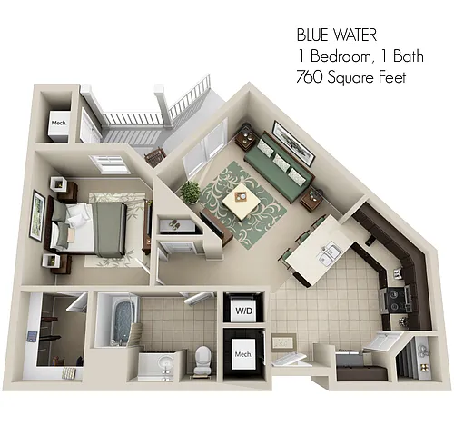 Floor plan Blue Water
