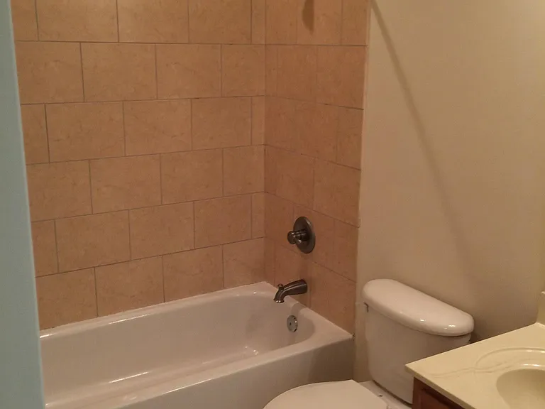One of two of the upstairs full bathrooms