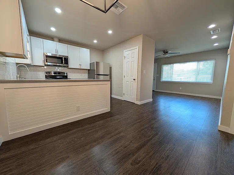 Dining area and kitchen