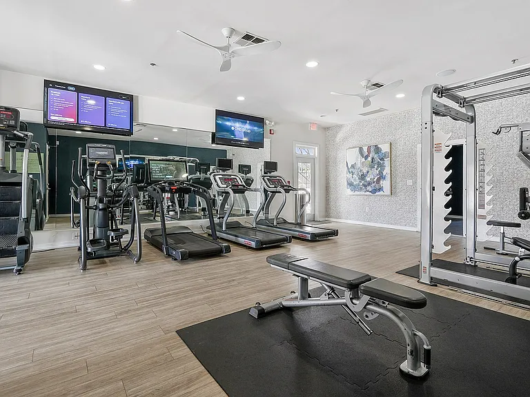 Modern fitness center in Haven at Birkdale Village