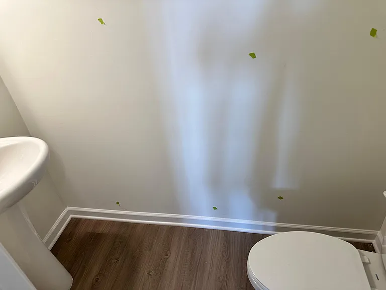 Half bath on the first floor