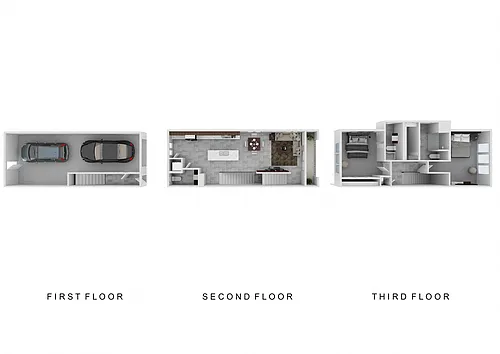 Floor plan 2x2.5 Tandem Garage