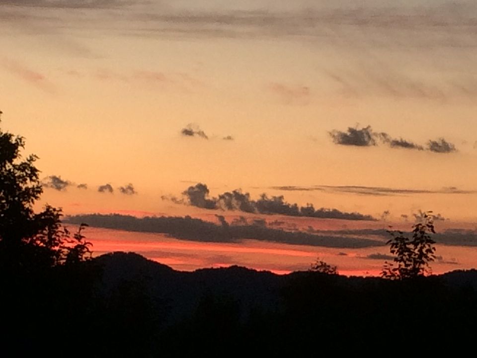 View at sunset