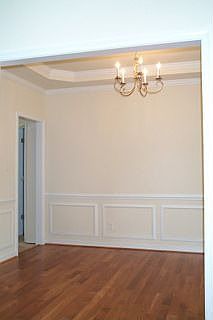 Elegant Formal Dining Rm. 9 ft ceilings on First Floor. "Real" Hardwood floor.