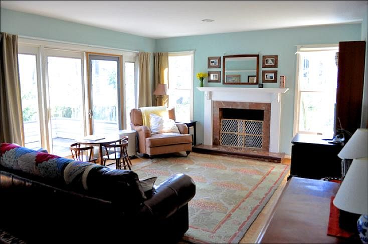 Sliding Doors to Private Patio from Family Room