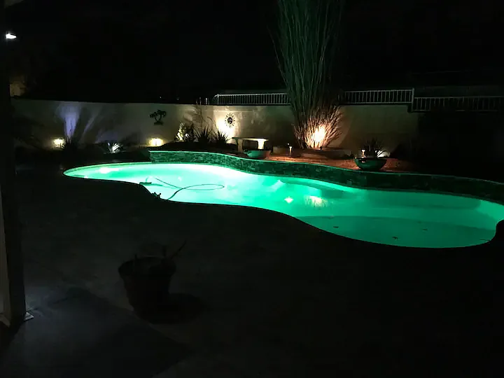 LED colored pool light