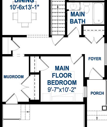 A blackline drawing of the Waterton 24 model by Brookfield Residential.