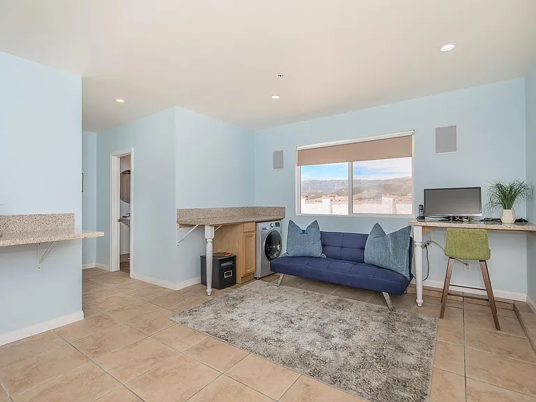 Downstairs guest room, AirBnB?