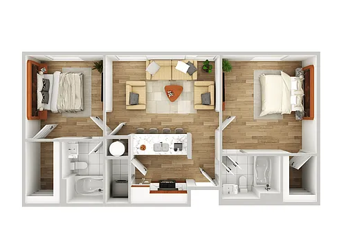 Floor plan The Jefferson Penthouse