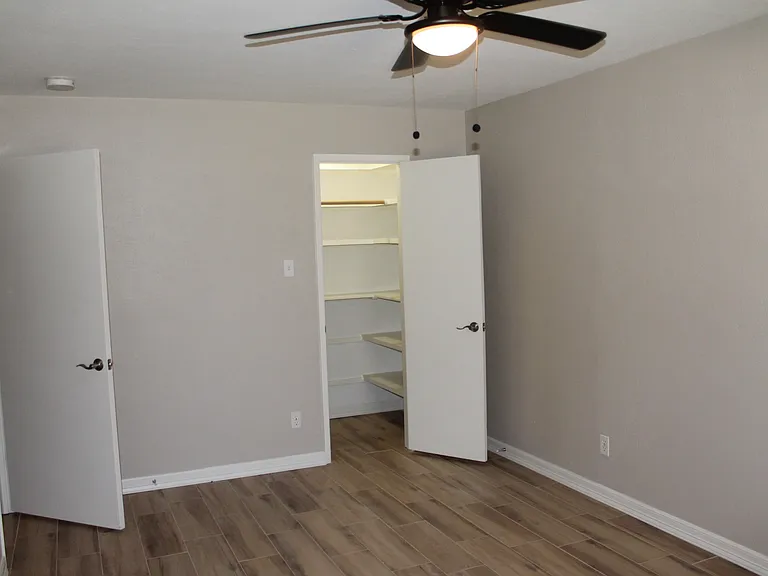 Spacious Bedroom #2 with closet space and new ceiling fans for comfort