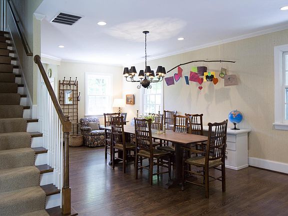 Back staircase from kitchen