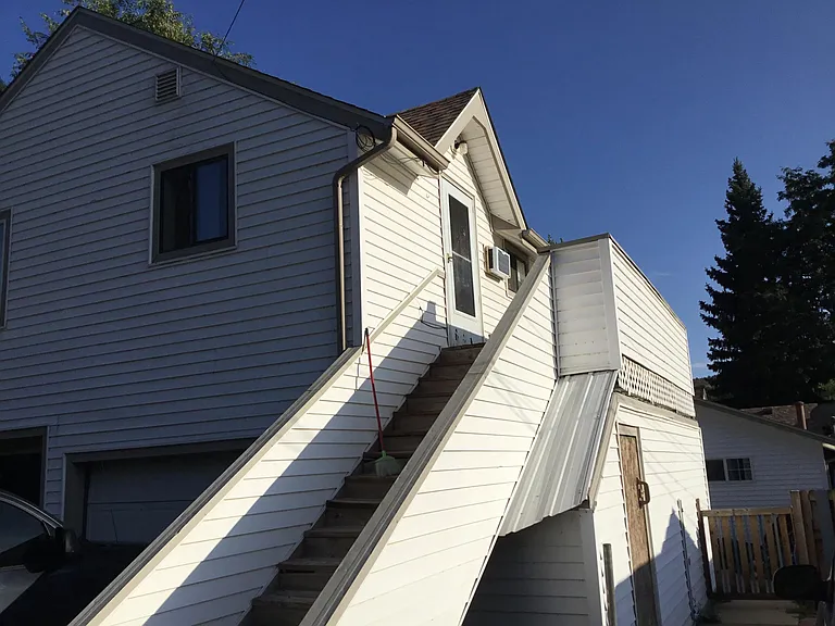 Above detached garage