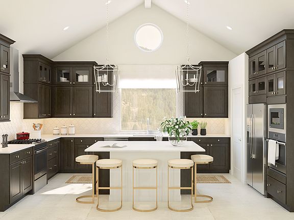 Kitchen with breakfast bar island