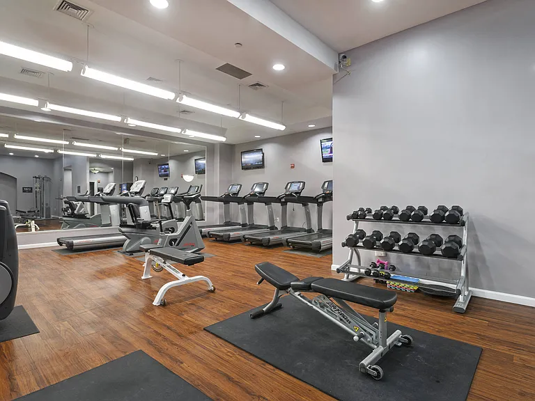 24-Hour Fitness Center with Free Weights and Cardio