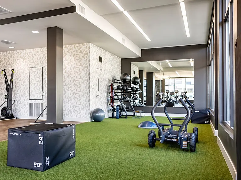 Phase I fitness center with strength equipment
