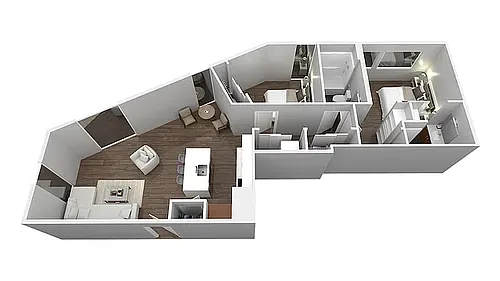 Floor plan 2X2 T2